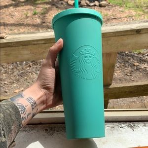2018 Matte Green Aqua Starbucks 24oz cold cup